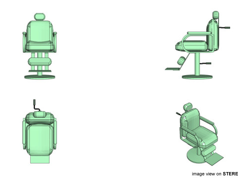 Barber Equipment - Chair 3Dモデル