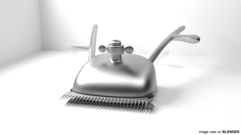 Barber Equipment - Clipper 3D Модель .c4d .max .obj .3ds .fbx .stl .blend 