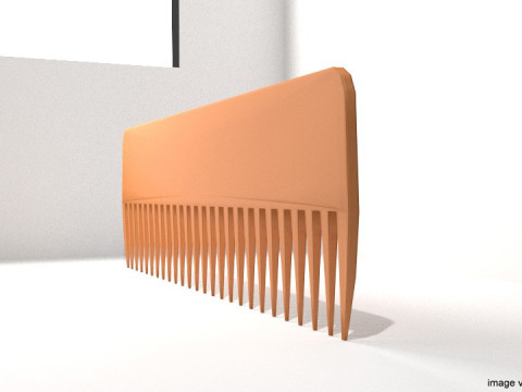 Barber Equipment - Comb Model 3D