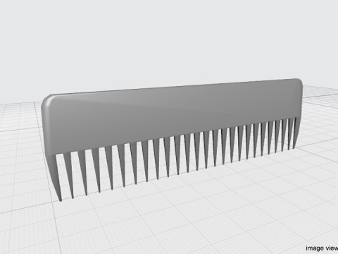 Barber Equipment - Comb Model 3D