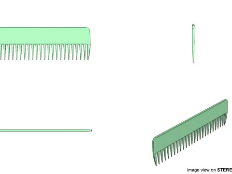 Barber Equipment - Comb 3D Model