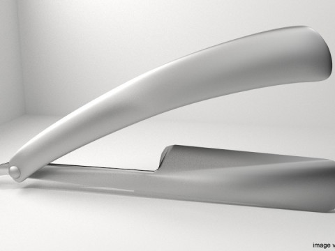 Barber Equipment - Razor 3Dモデル