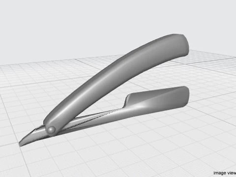 Barber Equipment - Razor 3D Model