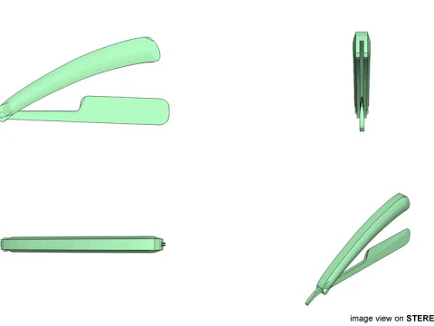 Barber Equipment - Razor 3D Model