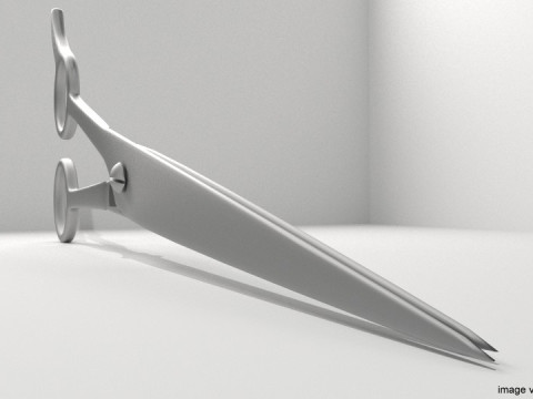Barber Equipment - Scissor 3Dモデル