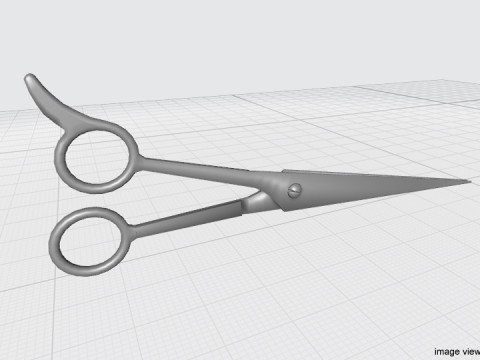 Barber Equipment - Scissor 3Dモデル
