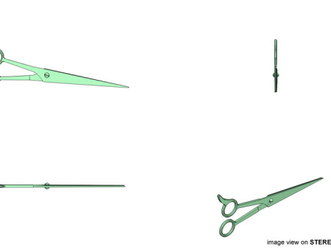 Barber Equipment - Scissor 3Dモデル