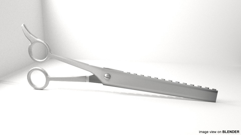 Barber Equipment - Scissor Saw 3D Модель .c4d .max .obj .3ds .fbx .stl .blend 