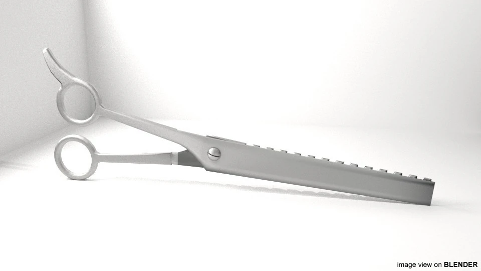 Barber Equipment - Scissor Saw 3D Model .c4d .max .obj .3ds .fbx .stl .blend 