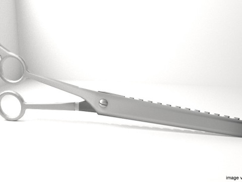 Barber Equipment - Scissor Saw 3Dモデル