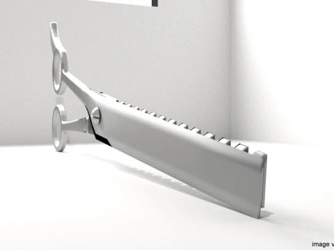 Barber Equipment - Scissor Saw 3D Model