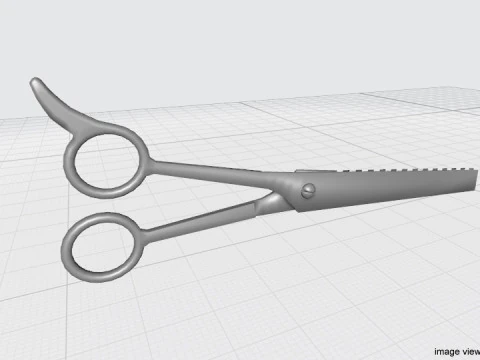 Barber Equipment - Scissor Saw 3D Model