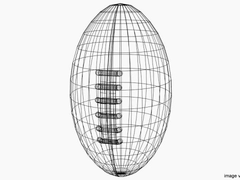 Sport Ball - Rugby 3D Model