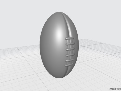 Sport Ball - Rugby 3D Model