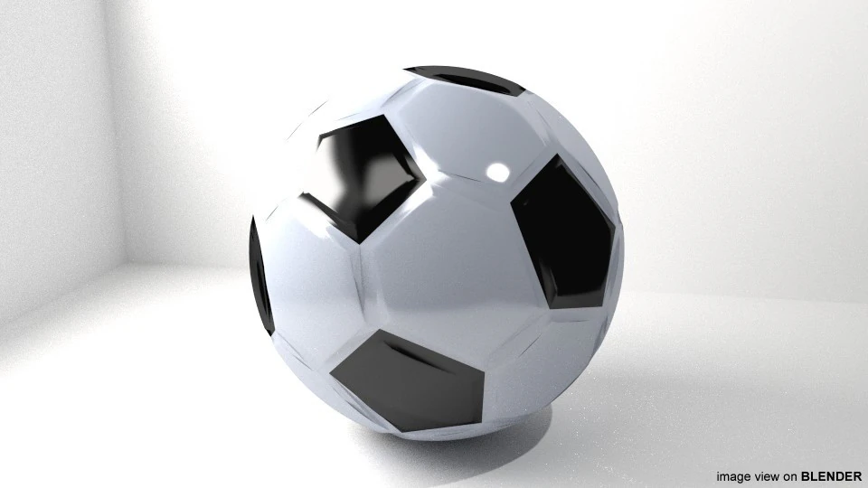 Sport Ball - Soccer 3D Model .c4d .max .obj .3ds .fbx .stl .blend 