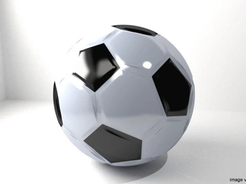 Bola Esportiva - Futebol Modelo 3D