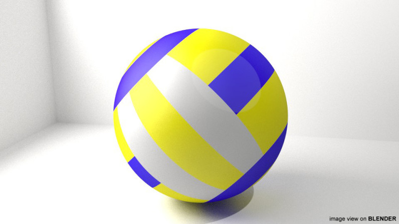 Sport Ball - Volleyball 3D 模型 .c4d .max .obj .3ds .fbx .stl .blend 