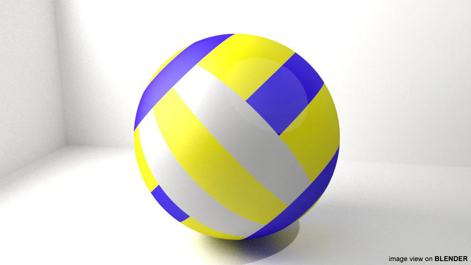 Sport Ball - Volleyball 3D Model .c4d .max .obj .3ds .fbx .stl .blend 