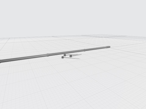 Blowgun - Bamboo Modello 3D