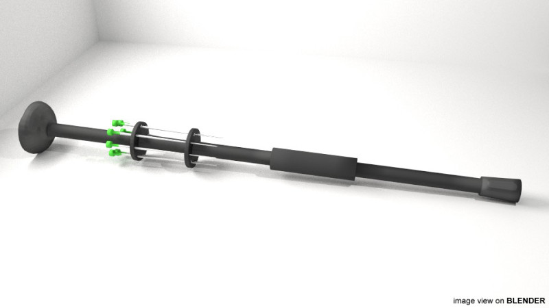 Blowgun - Modern Model 3D .c4d .max .obj .3ds .fbx .stl .blend 