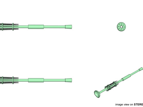 Blowgun - Modern Model 3D