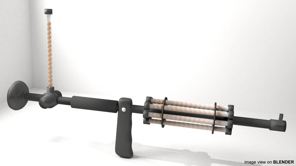 Blowgun - Toy 3D Model .c4d .max .obj .3ds .fbx .stl .blend 
