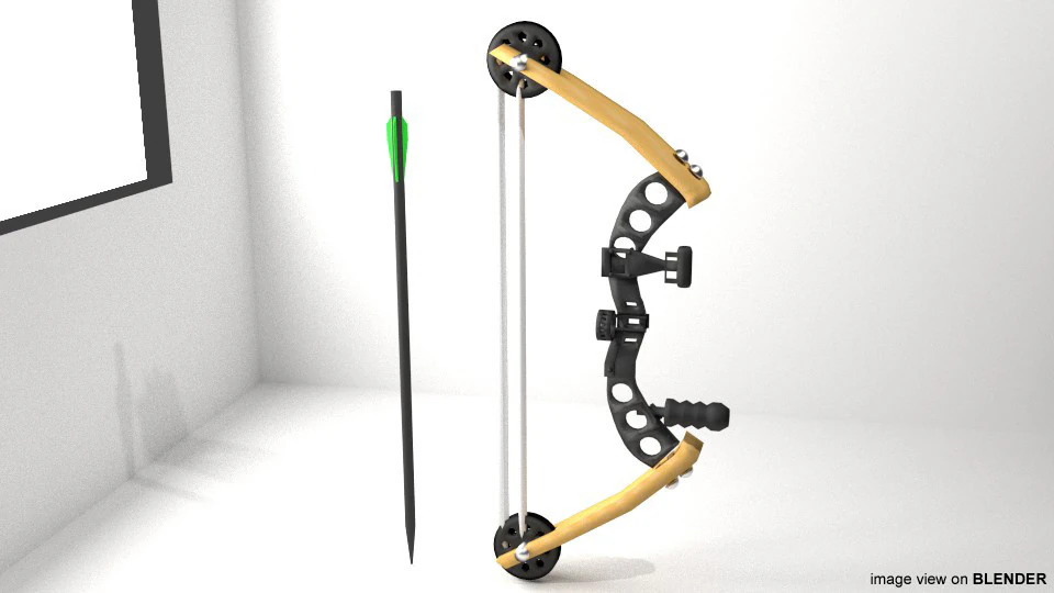 Compound Archery 3D Model .c4d .max .obj .3ds .fbx .stl .blend 