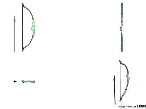 Recurve Archery 3D Model