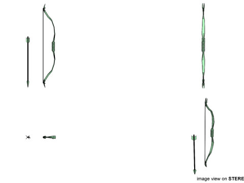 Reflex Bow Archery 3D Model