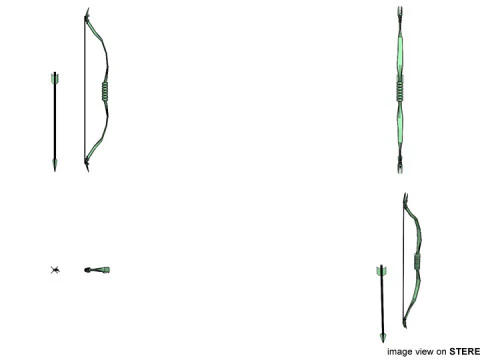 Reflexbogen-Bogenschie&szlig;en 3D Modell