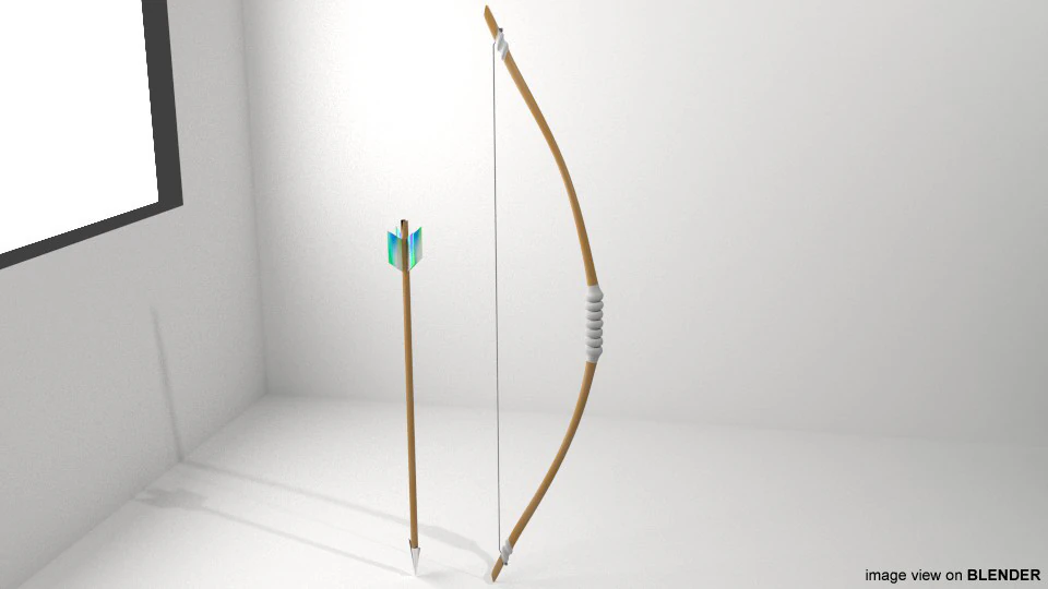 Tiro con l'arco autonomo Modello 3D .c4d .max .obj .3ds .fbx .stl .blend 