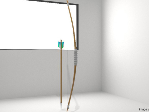 Self Bow Archery 3D Model