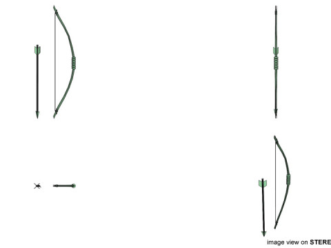 Self Bow Archery 3D Model