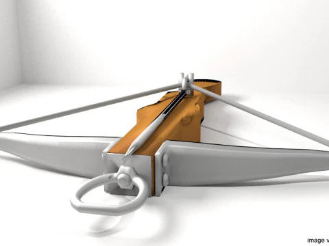 석궁 - 중세 유형 2 3D 모델