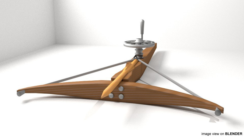 Crossbow - Medieval Type 3 3D Модель .c4d .max .obj .3ds .fbx .stl .blend 
