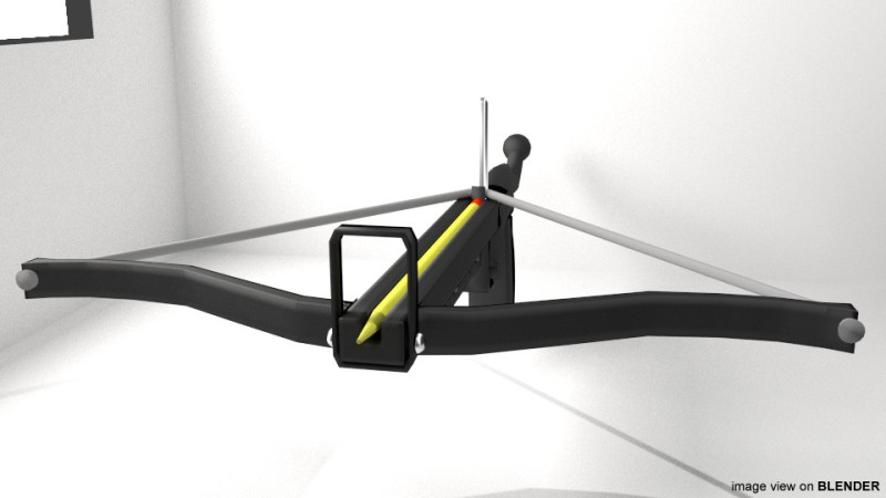 Crossbow - Pistol 3D 모델 .c4d .max .obj .3ds .fbx .stl .blend 