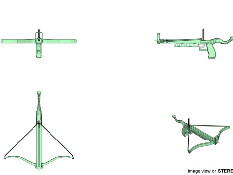 Crossbow - Pistol 3D 모델