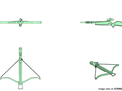 Crossbow - Recurve 3D Модель