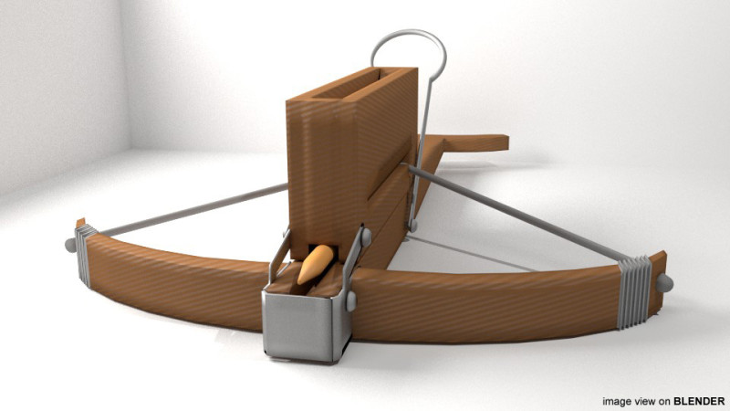 Crossbow - Repeating 3D Model .c4d .max .obj .3ds .fbx .stl .blend 