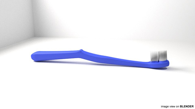 Toothbrush - Type 2 Modelo 3D .c4d .max .obj .3ds .fbx .stl .blend 