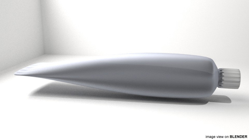 Toothpaste - Type 1 Model 3D .c4d .max .obj .3ds .fbx .stl .blend 