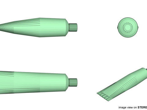 Toothpaste - Type 1 Model 3D