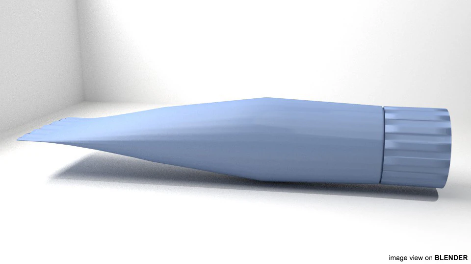 Toothpaste - Type 2 3D Model .c4d .max .obj .3ds .fbx .stl .blend 