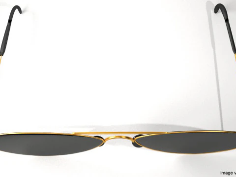Sunglasses - Aviator 3D Model