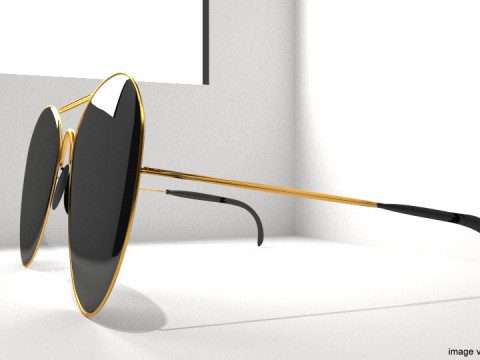 Sunglasses - Aviator 3D Model