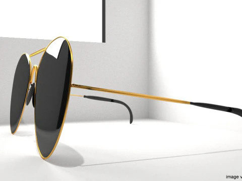 Sunglasses - Aviator 3D Model