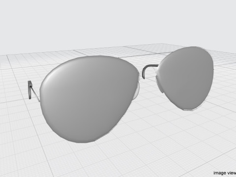 Sunglasses - Aviator 3D Model