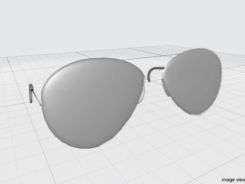 Sunglasses - Aviator 3D Model