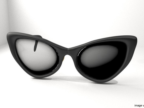 Sunglasses - Cateyes 3D Model