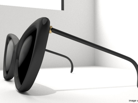 Sunglasses - Cateyes 3D Model